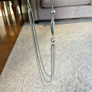 Caracol layered chains statement necklace